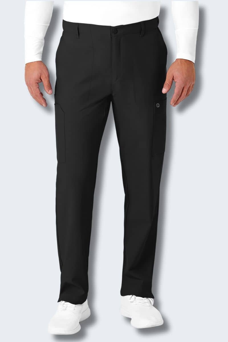 Wonderwink Pantalón Cargo con Bolsillo Frontal Plano para Hobre, Azul