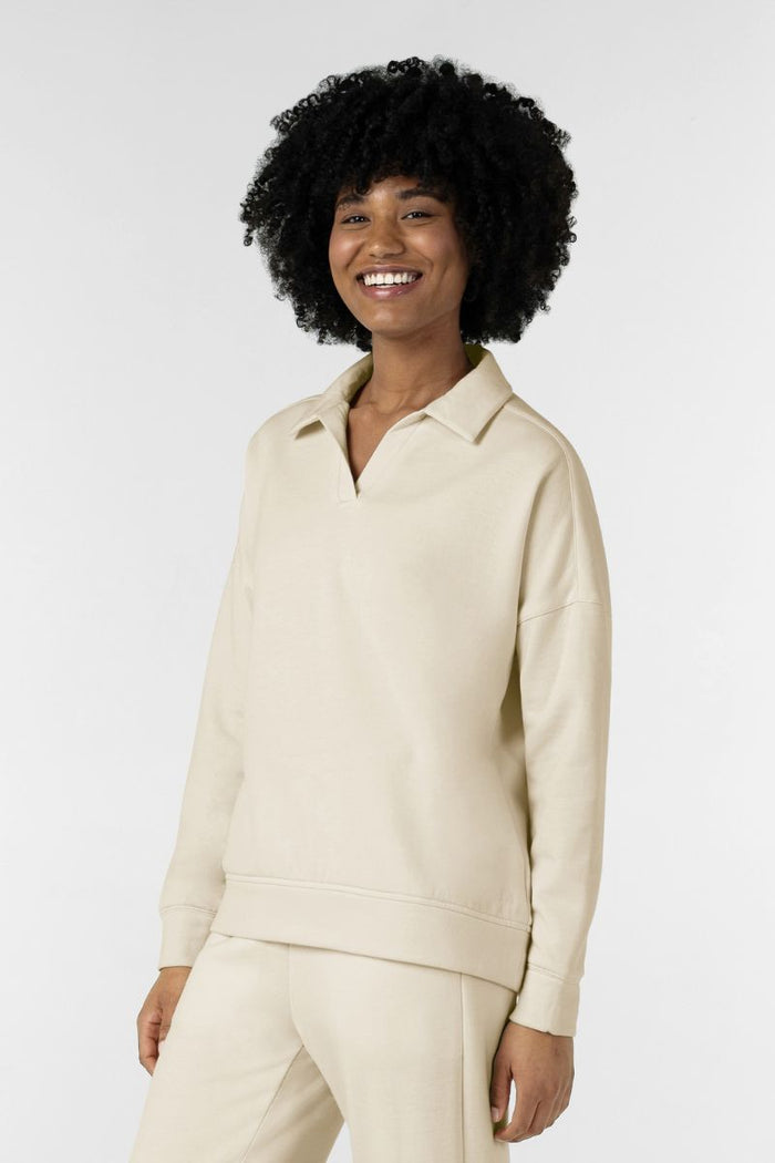 6189 Wink Unwind & Lounge Women's Fleece Pullover Polo