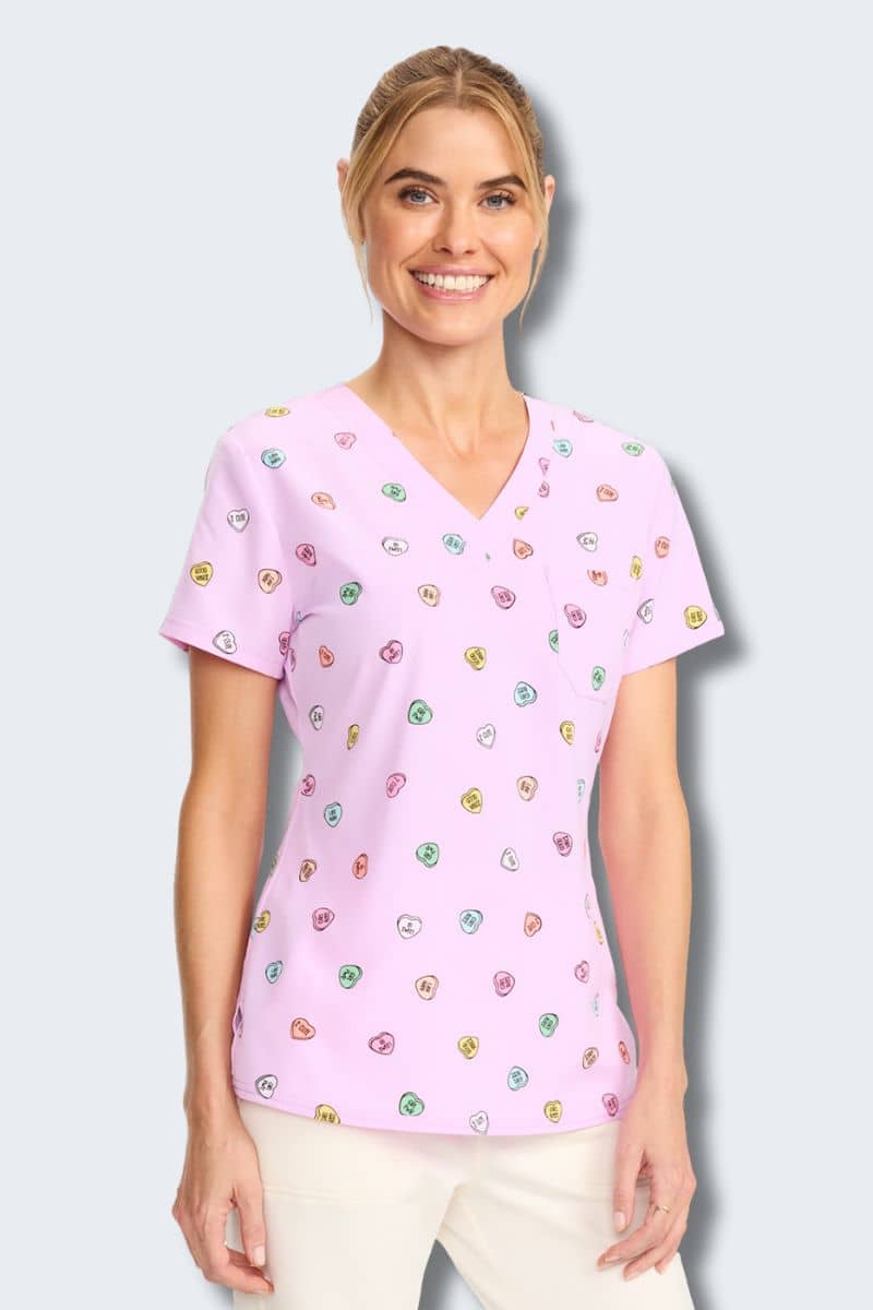 Med Couture MC632 Sweet Talker Scrub Top – Fun Playful Shirt