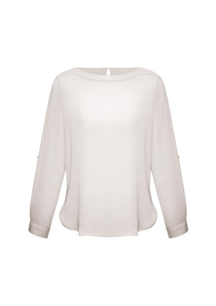 S828LL Biz Collection Womens Madison Boatneck Blouse,Infectious Clothing Company