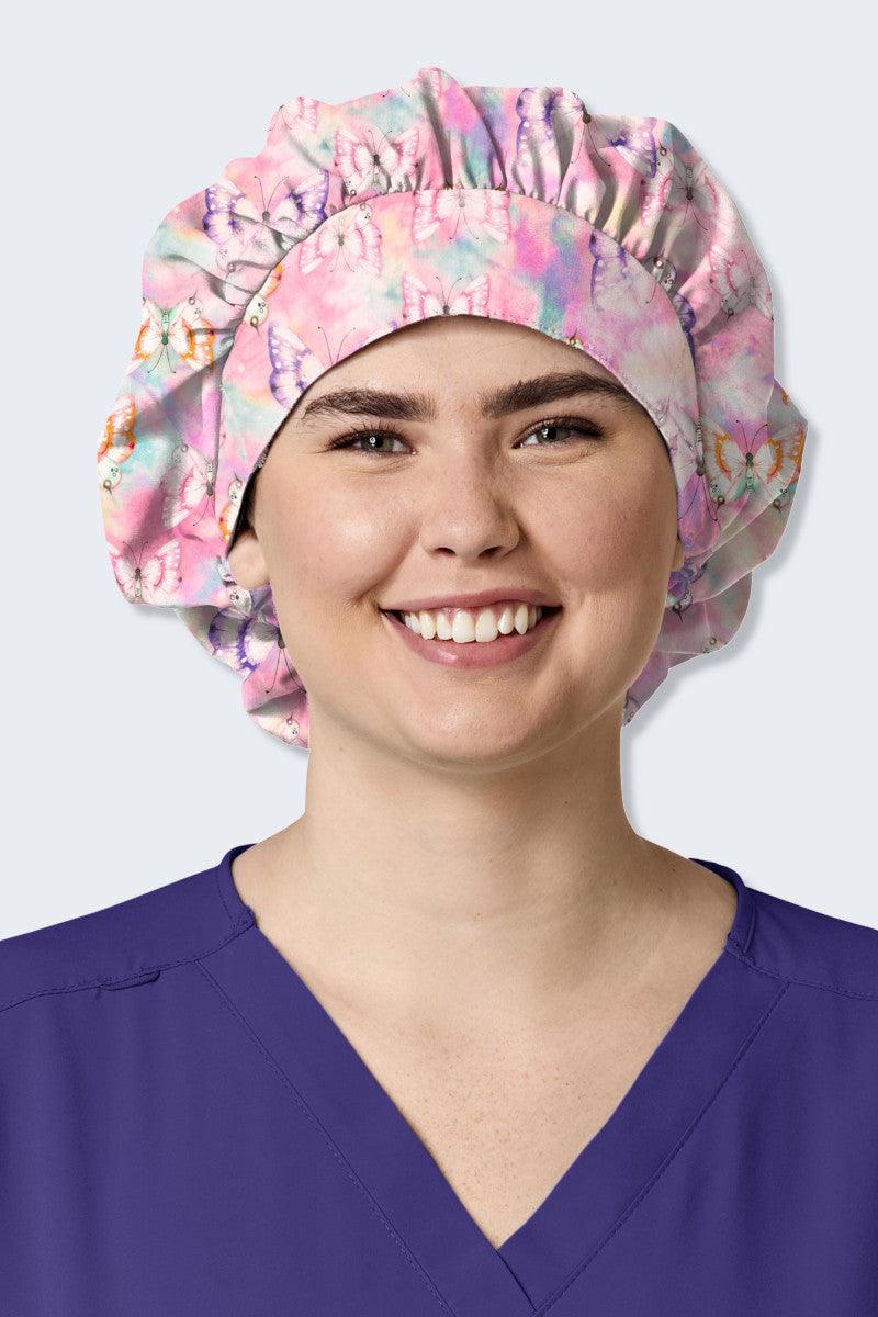Z43213 Tie Dye Flight Printed Scrub Hat Patterned Nurse OT theatre hat