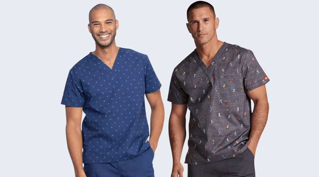 Best-Selling Men's Printed Scrubs: Fun, Stylish, and Subtle