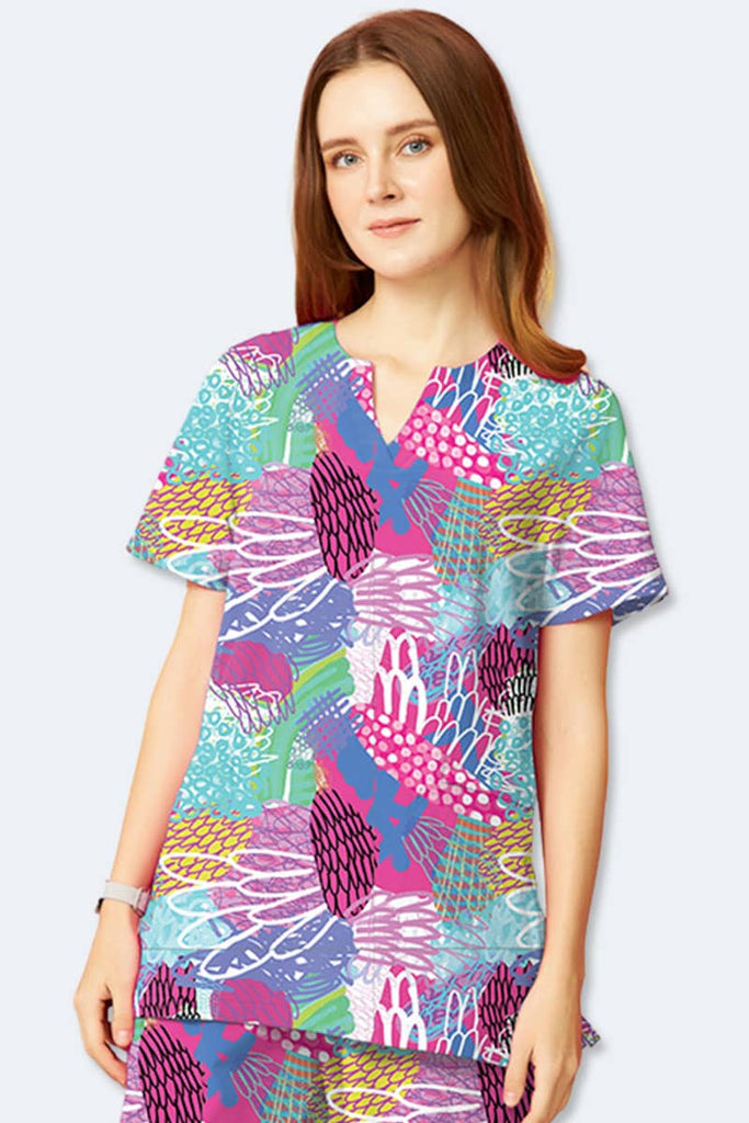 Women's Prints and Patterned Scrub Tops