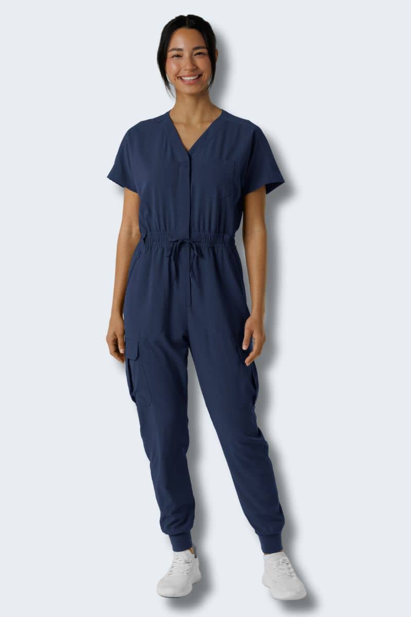 3234 Wink Renew Women's Cargo Jogger Scrub Jumpsuit - Main Image