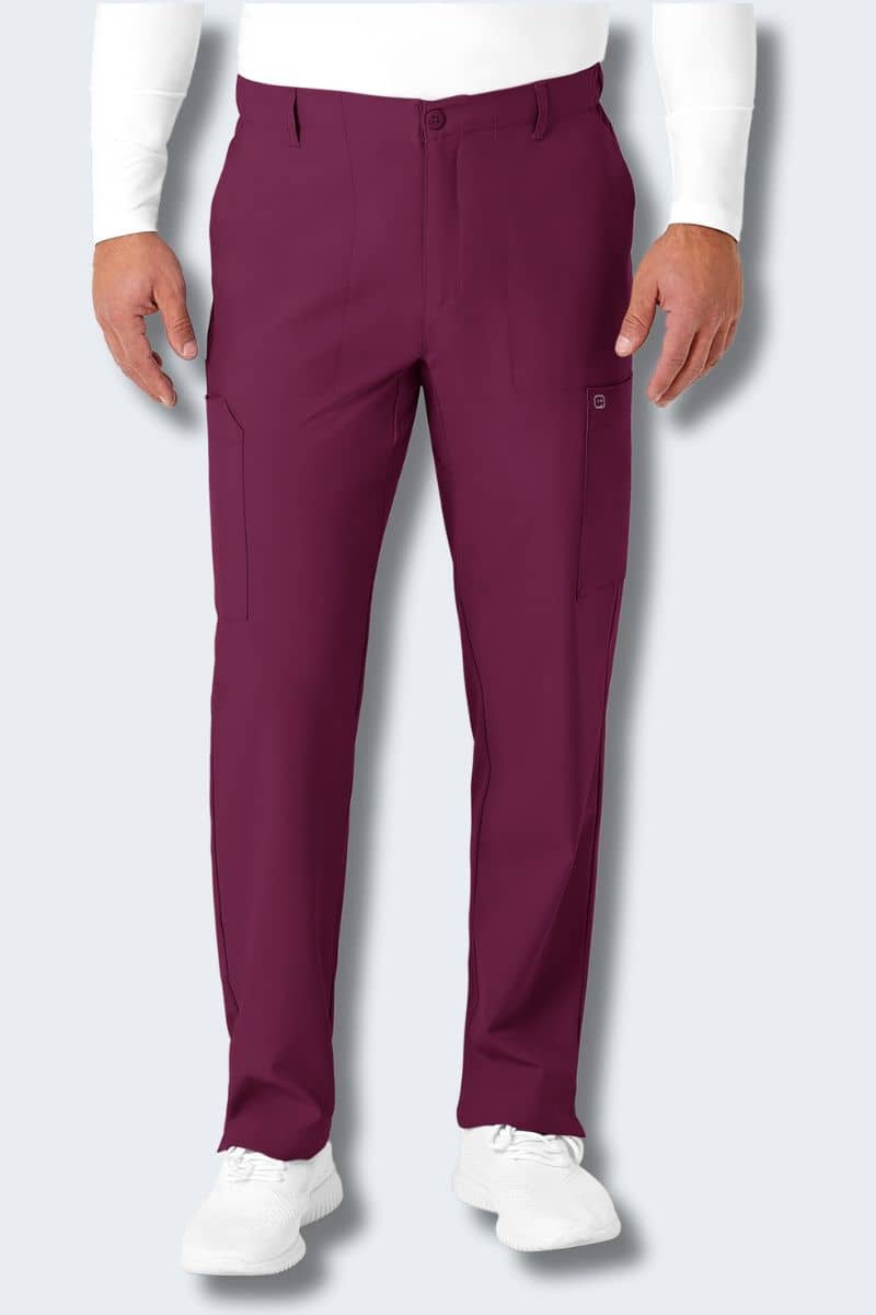 Pantaloni Cargo WonderWink Donna Vino Taglia XL – Scrub Elasticizzati Confortevoli