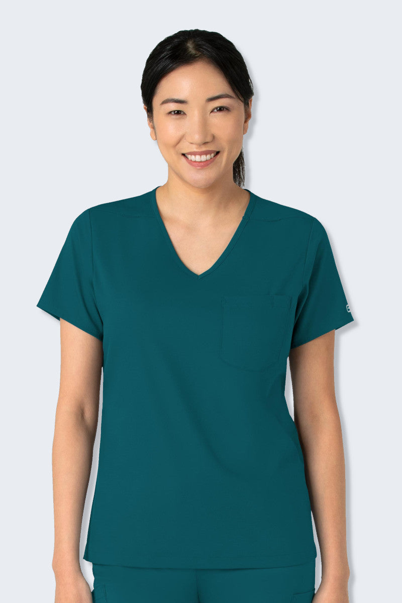 6151 WonderWink Boundless Women's Tuck-In Scrub Top,Infectious Clothing Company