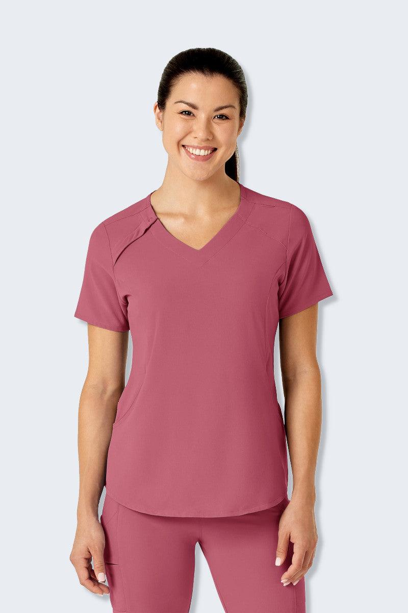 6234SP WonderWink Renew Women's EZ-Zip Scrub Top,Infectious Clothing Company