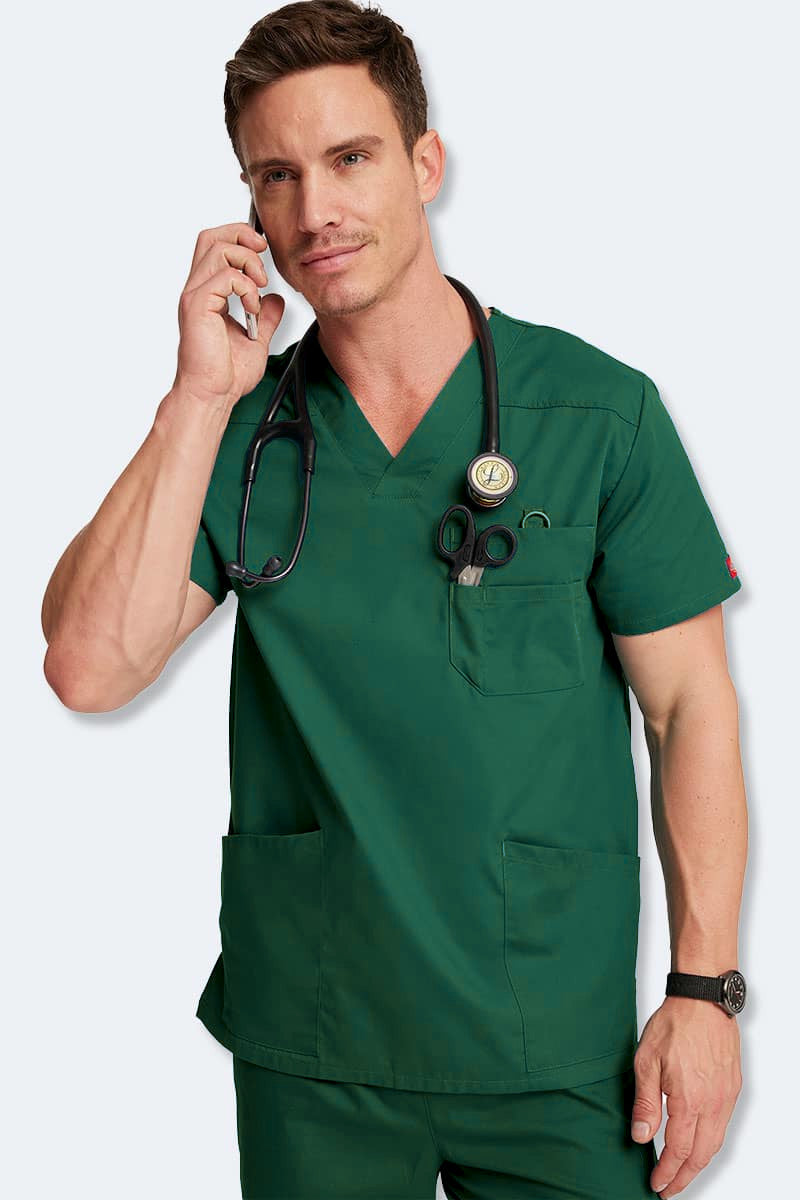 Dickies SCRUB & PANTSシリーズ オリーブグリーン Dickies EDS Signature Men's Scrub Top | Australia