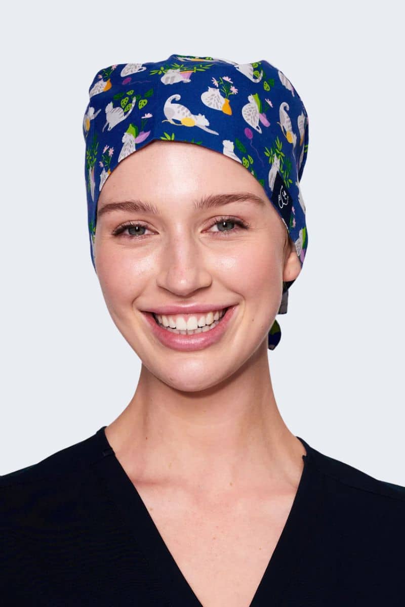 SC106 Dr. Woof Australian Mist Cat Scrub Cap,Infectious Clothing Company