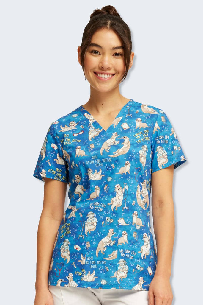 Women's Printed and Patterned scrub shirts Australia - Infectious.com.au