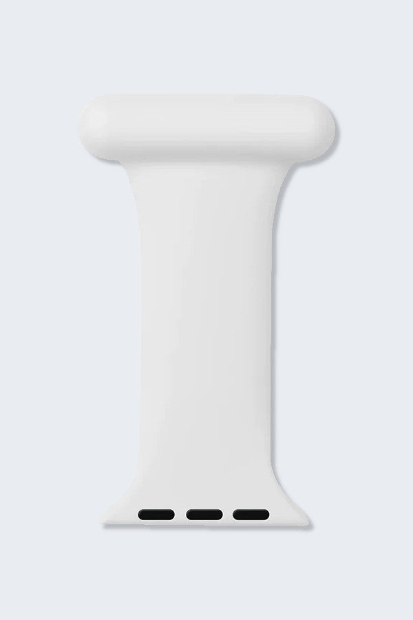 White Silicone Fob Clip for Apple Watch,Infectious Clothing Company