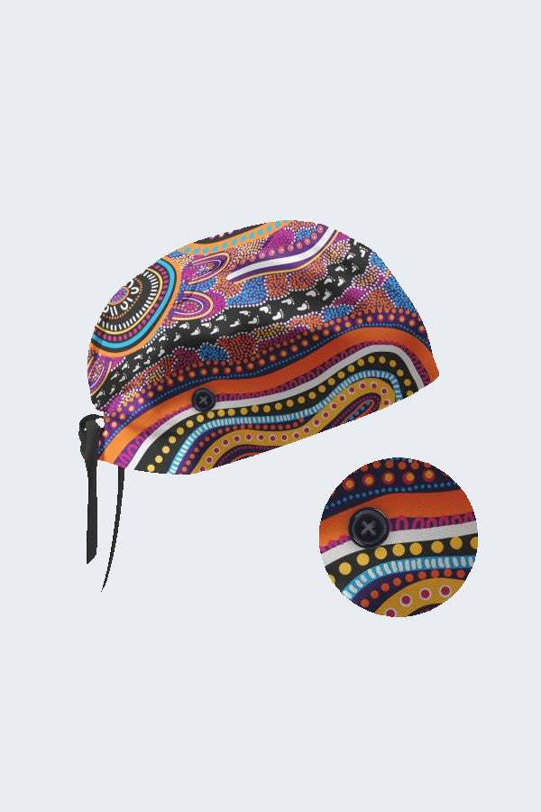 Generations Indigenous Print Scrub Hat,Infectious Clothing Company