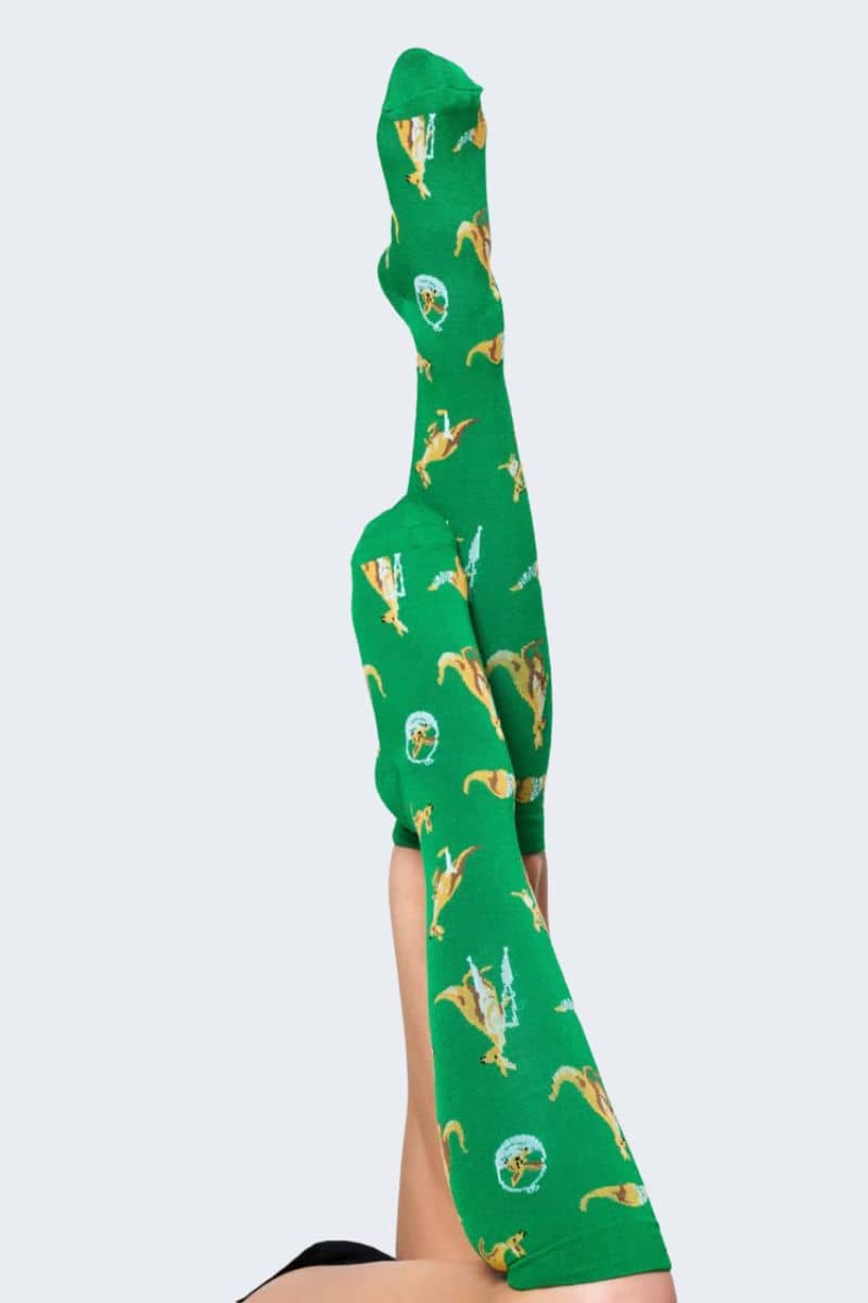 CS037 Dr. Woof Kangaroo Hospital Bamboo Compression Socks,Infectious Clothing Company