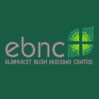 Elmhurst Bush Nursing Centre logo on a green background