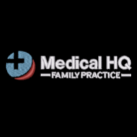 Medical HQ Family Practice logo on a black background