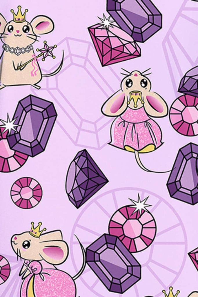 CK856 Cherokee Princess Mouse Print Scrub Top,Infectious Clothing Company