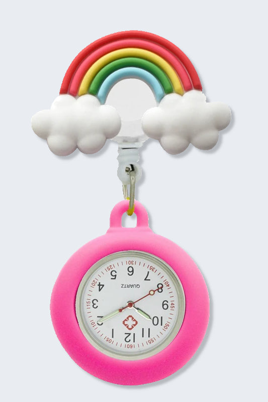 Rainbow Retractable Fob Watch,Infectious Clothing Company