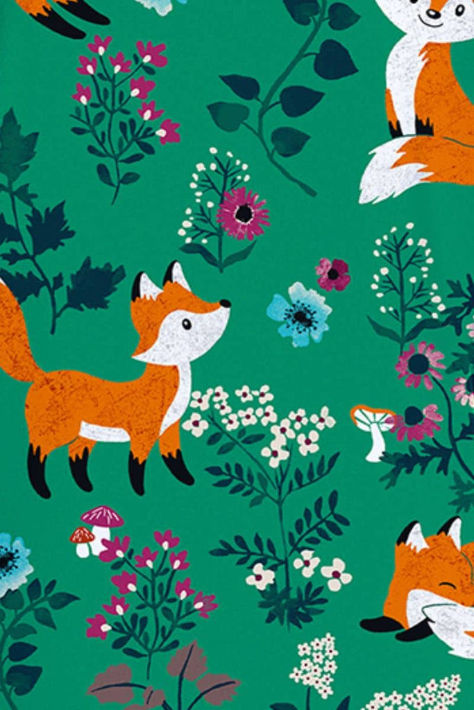 CK856 Cherokee Wild Fox Print Scrub Top,Infectious Clothing Company