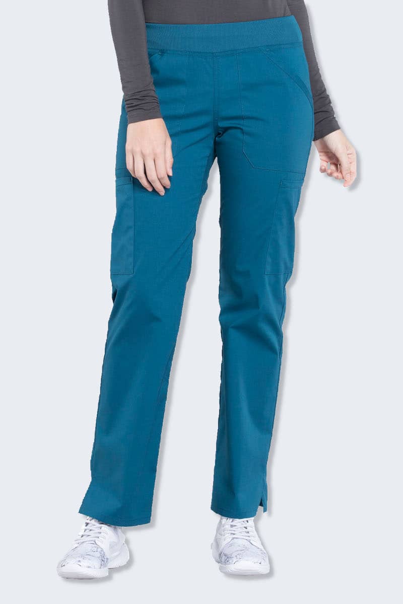 WW170 Cherokee Professionals Women's Mid Rise Straight Leg Cargo Pant,Infectious Clothing Company