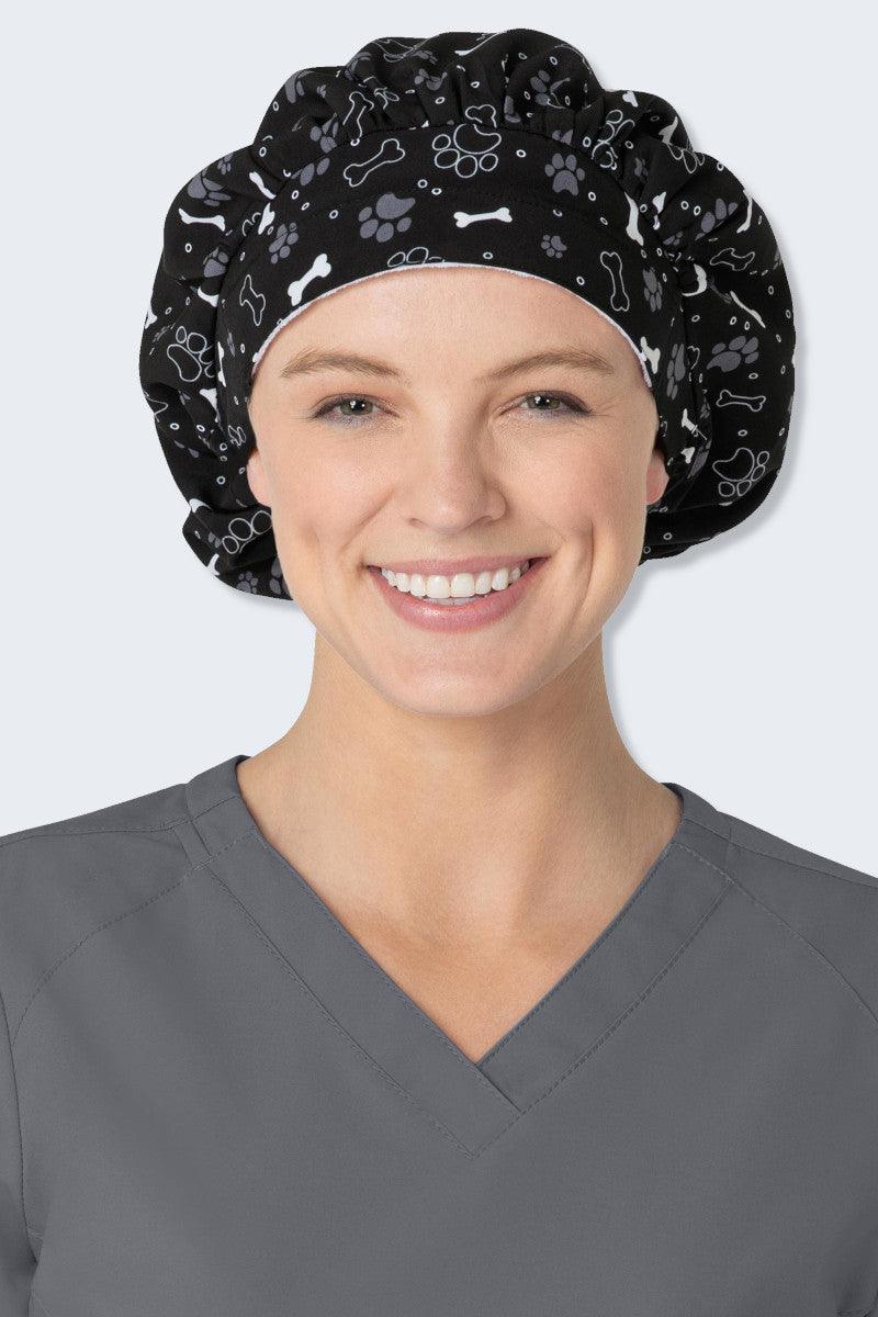 Z43213 Paws and Play Women's Print Scrub Hat,Infectious Clothing Company