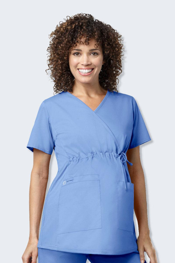 145 WonderWORK Women's Maternity Fit Nurses Scrub Top,Infectious Clothing Company
