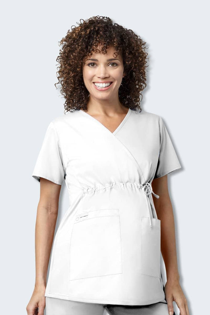 145 WonderWORK Women's Maternity Fit Nurses Scrub Top,Infectious Clothing Company