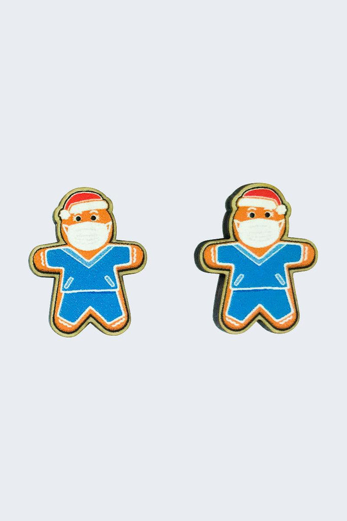 Gingerbread Nurse Earrings,Infectious Clothing Company