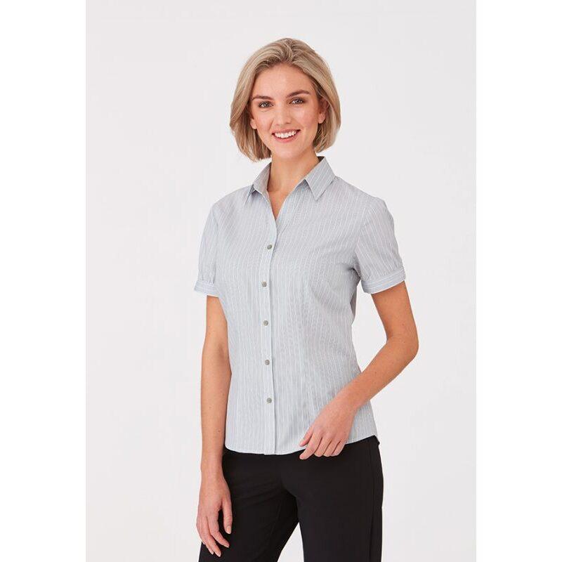 2104 City Collection Women's S/S Stripe Shirt,Infectious Clothing Company