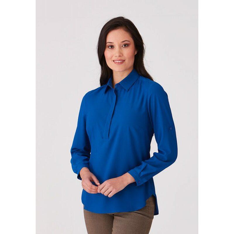 2211 City Collection Roll Up Sleeve Shirt for Women,Infectious Clothing Company