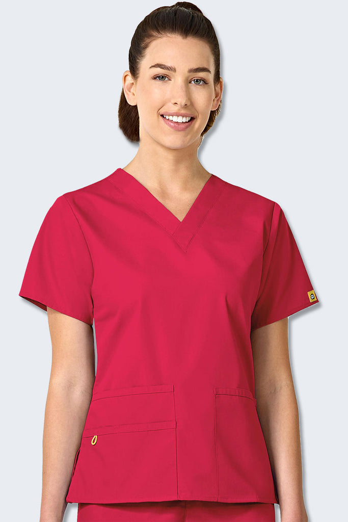 6016SP WonderWink Bravo 5 Pocket V-neck Women's Scrubs Top,Infectious Clothing Company