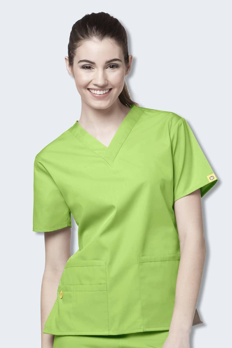 6016 WonderWink Bravo 5 Pocket V-neck Women's Scrubs Top,Infectious Clothing Company