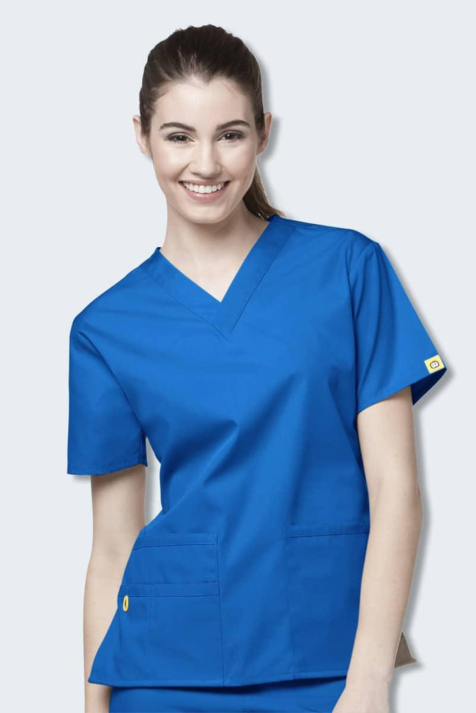 6016 WonderWink Bravo 5 Pocket V-neck Women's Scrubs Top,Infectious Clothing Company