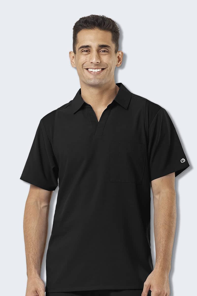 6055 WonderWink W123 Mens Collared Top,Infectious Clothing Company