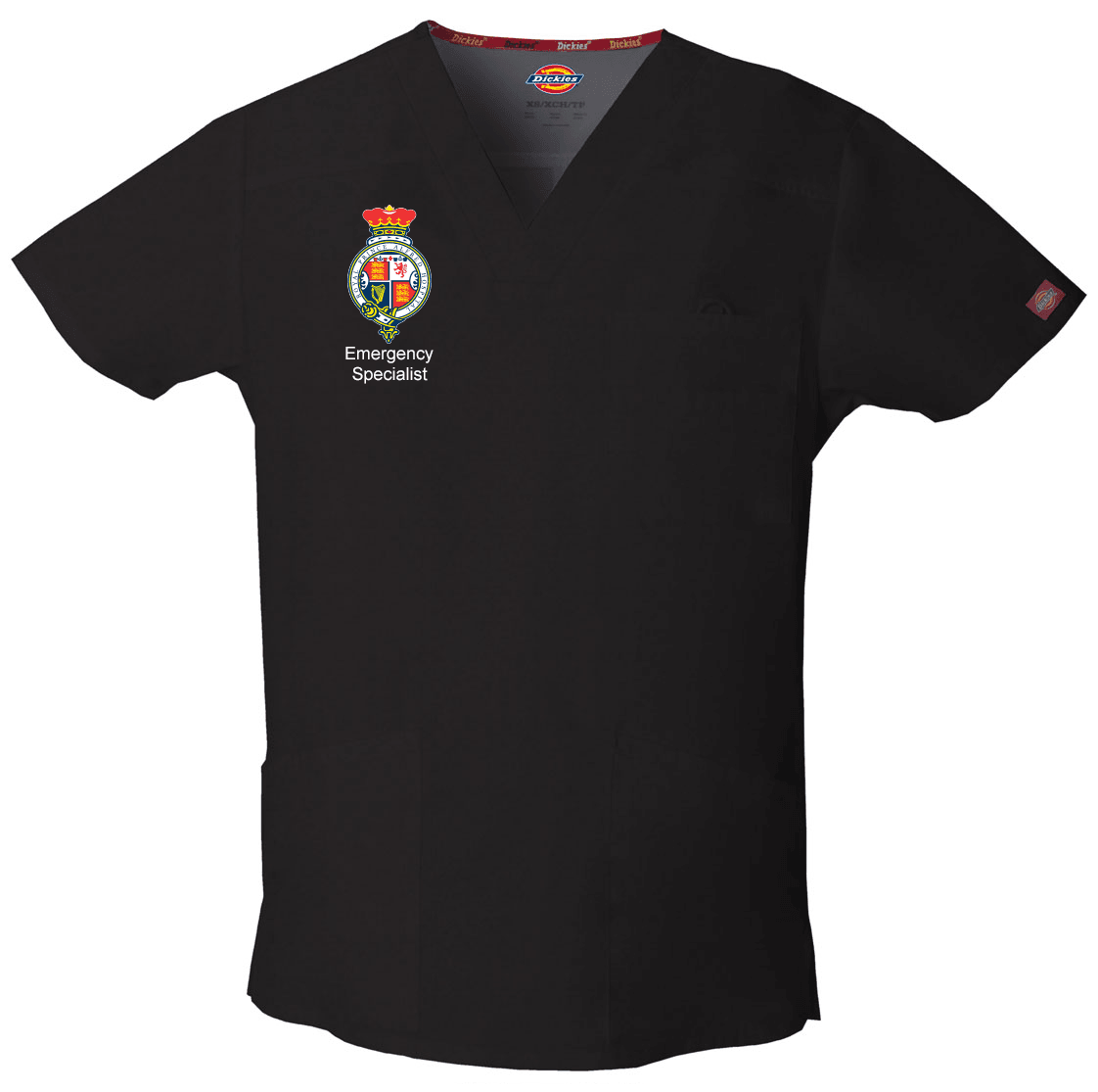 81906 RPA Emergency Specialist Dickies EDS Signature Men's V-neck Utility Scrub Top,Infectious Clothing Company