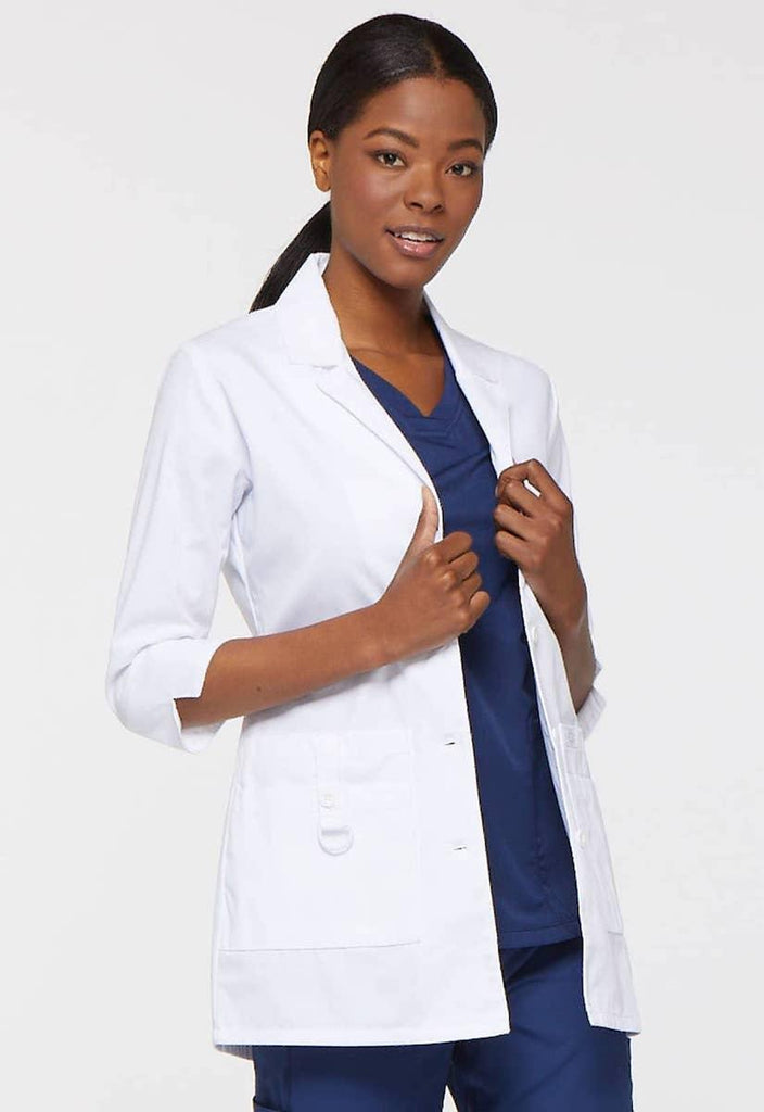 82402 Dickies 30" Women's White Lab Coat 3/4 Sleeves,Infectious Clothing Company
