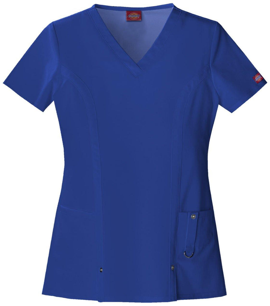 82851SP Dickies Xtreme Stretch Womens V-Neck Scrub Top,Infectious Clothing Company