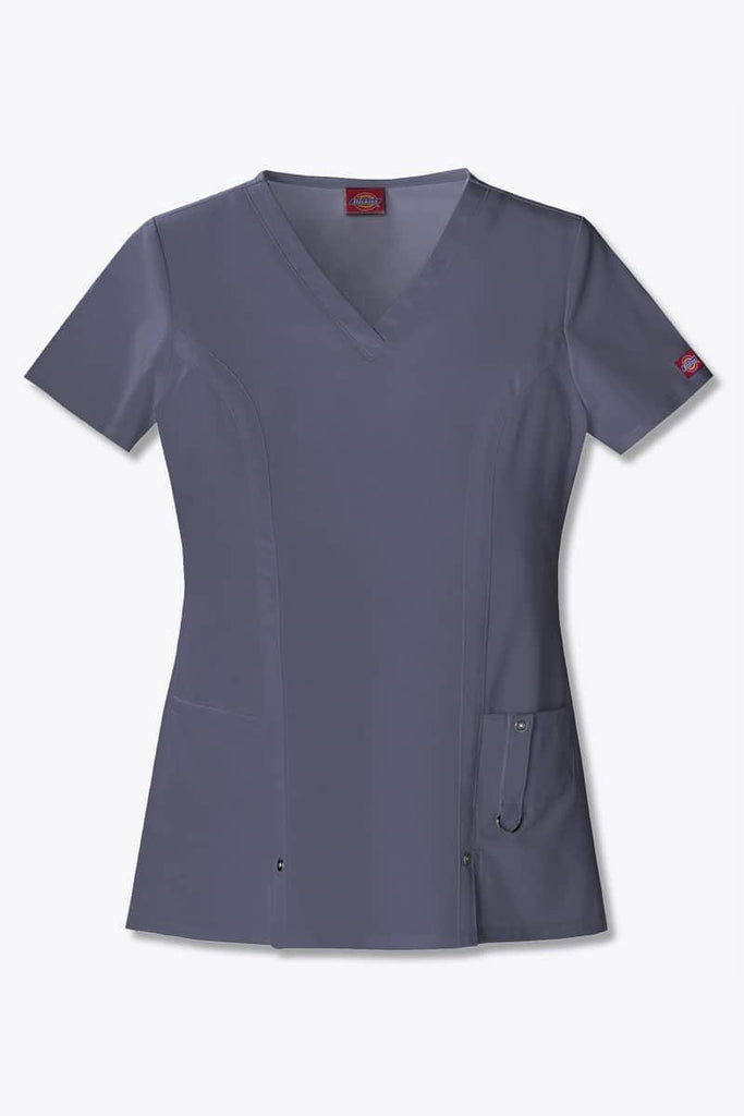 82851 Dickies Xtreme Stretch Womens V-Neck Scrub Top,Infectious Clothing Company
