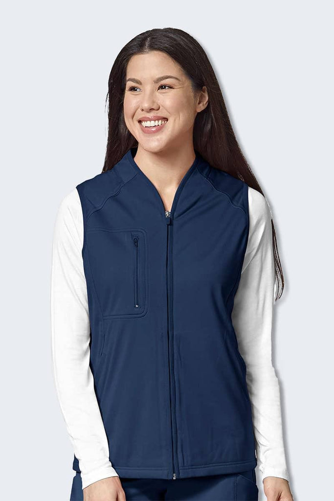 8409 Women’s Fleece Vest with Zip Front and Pockets,Infectious Clothing Company
