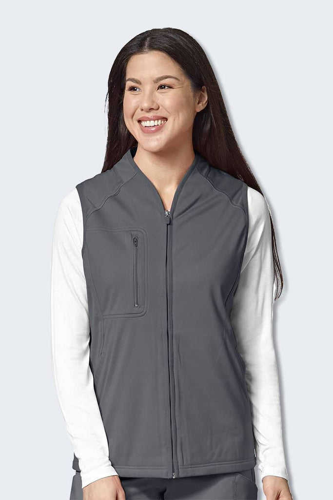 8409 Women’s Fleece Vest with Zip Front and Pockets,Infectious Clothing Company