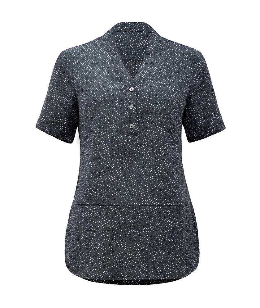 CAT9XP Silvi Spot Print Short Sleeve Tunic,Infectious Clothing Company