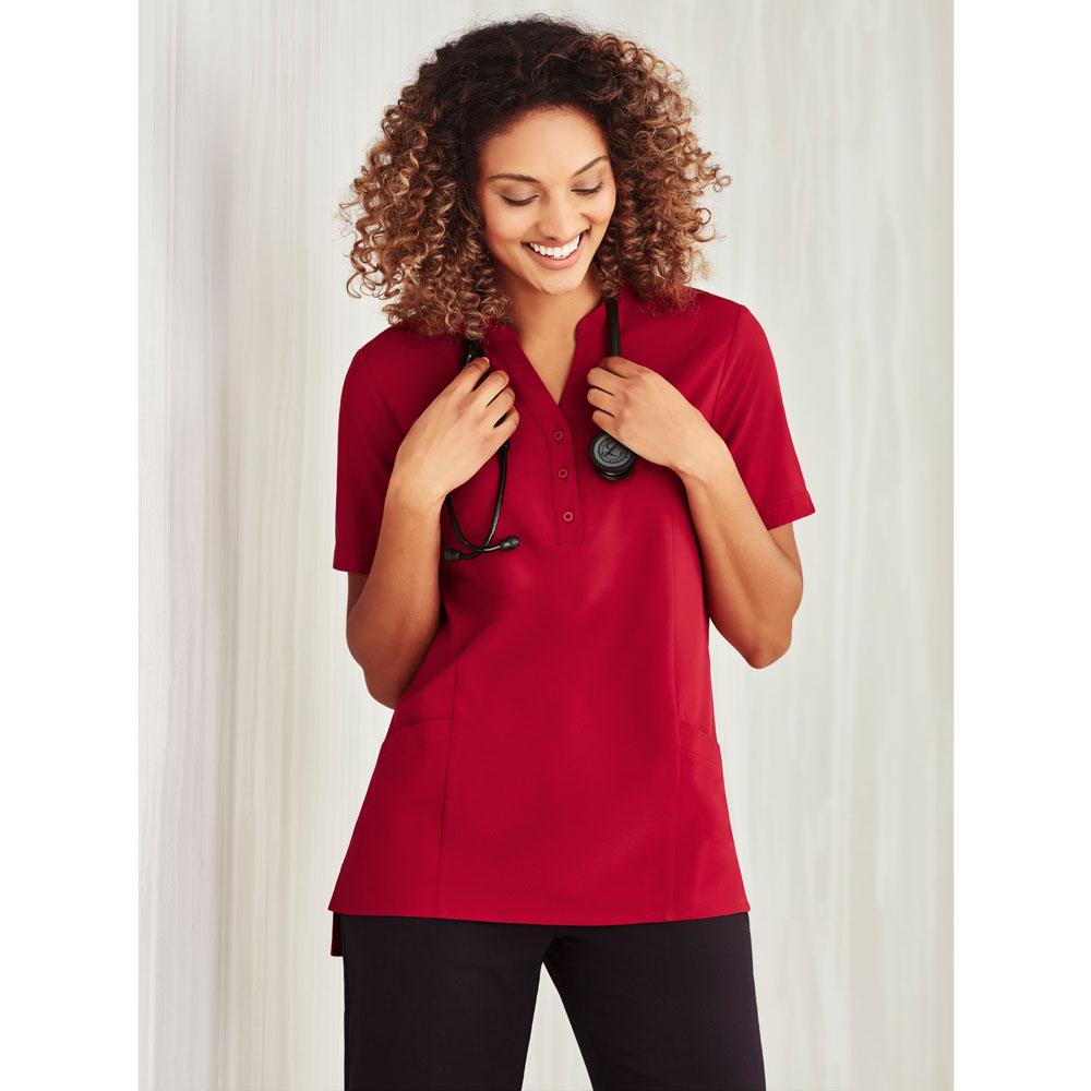 CS949LS Biz Care Womens Easy Stretch Tunic,Infectious Clothing Company
