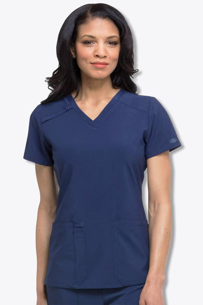DK615 Dickies EDS Essentials Women's V-Neck Top,Infectious Clothing Company