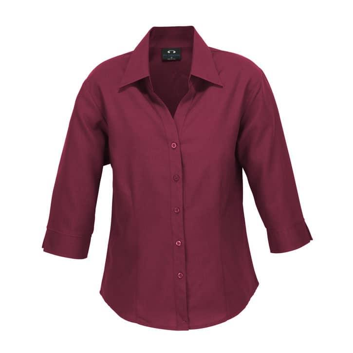 LB3600 Biz Collection Ladies Plain Oasis 3/4 Sleeve Shirt,Infectious Clothing Company