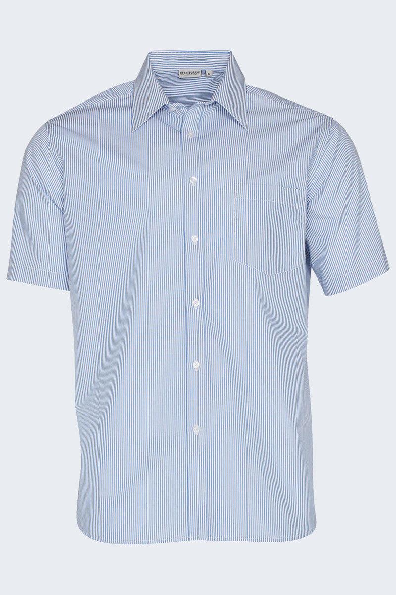 M7231 Benchmark Men's Balance Stripe Short Sleeve Shirt,Infectious Clothing Company