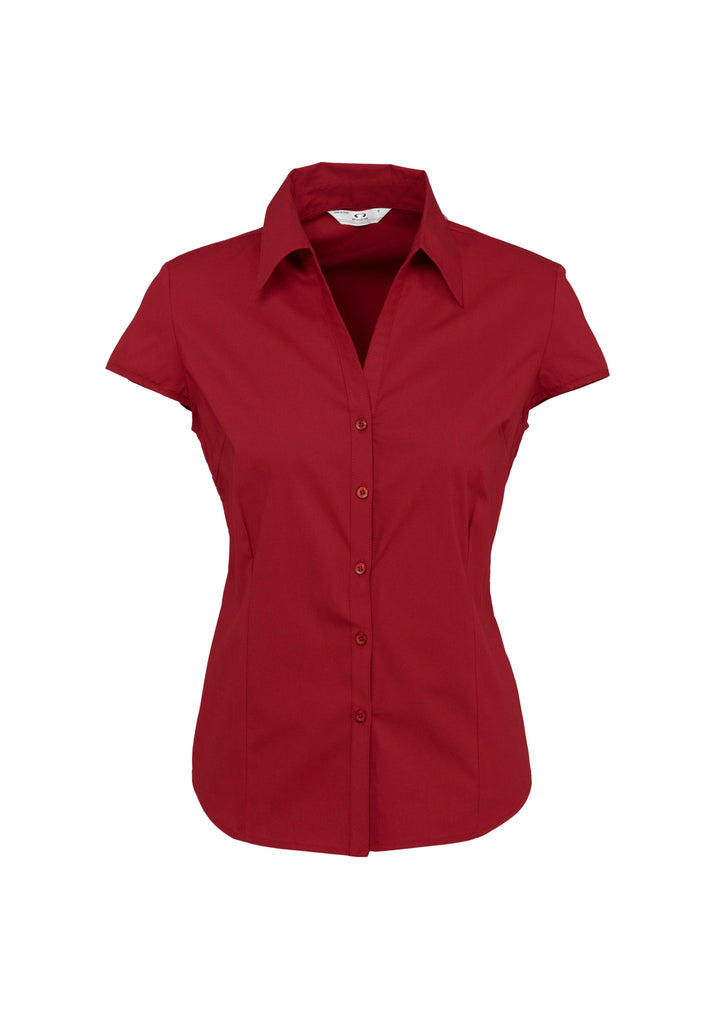 S119LN Biz Collection Ladies Metro Cap Sleeve Shirt,Infectious Clothing Company