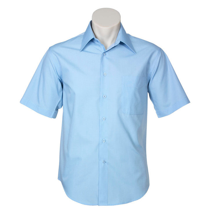 SH715 Biz Collection Mens Metro Short Sleeve Shirt,Infectious Clothing Company