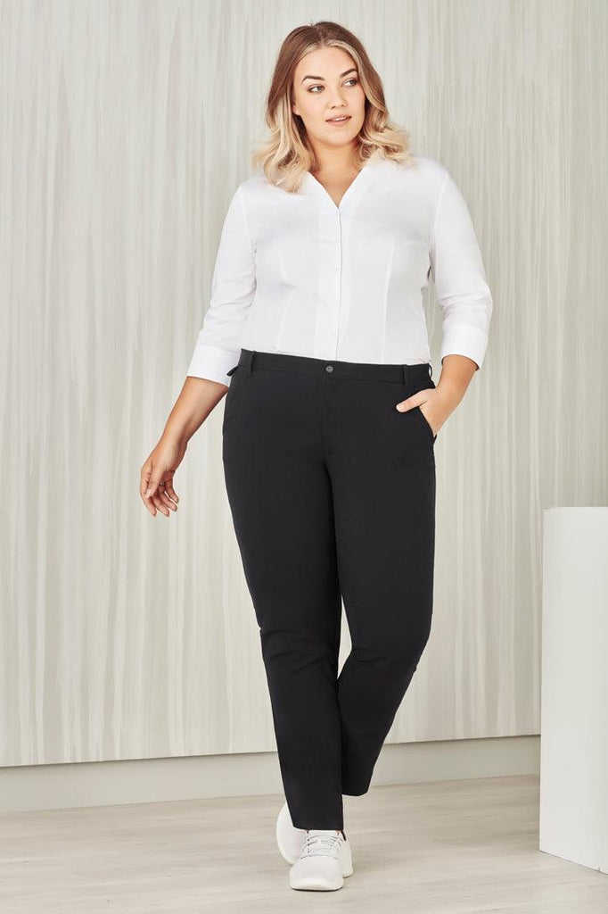 CL955LL Biz Care Womens Comfort Waist Straight Leg Pant,Infectious Clothing Company