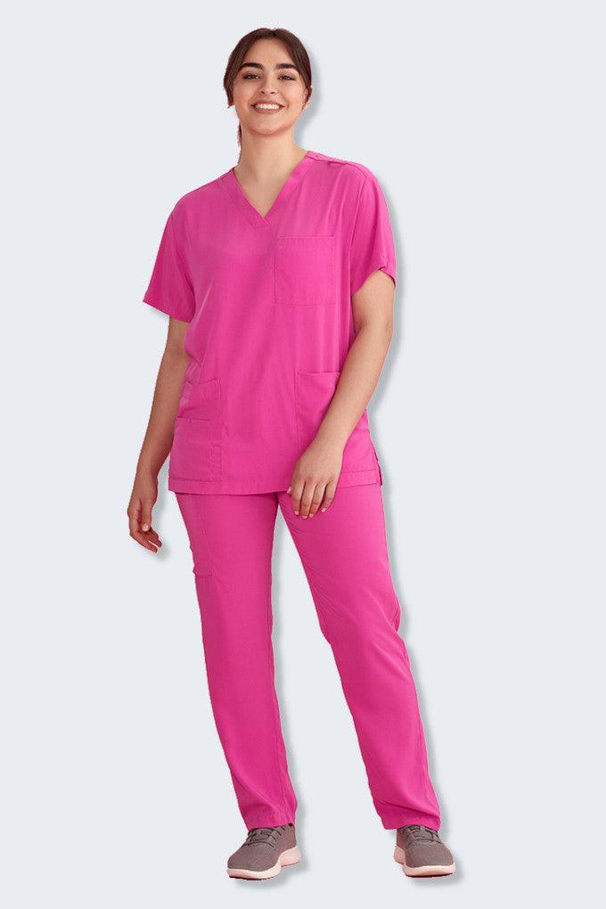 CSP102UL Biz Care Unisex Pink Ribbon Scrub Pants,Infectious Clothing Company