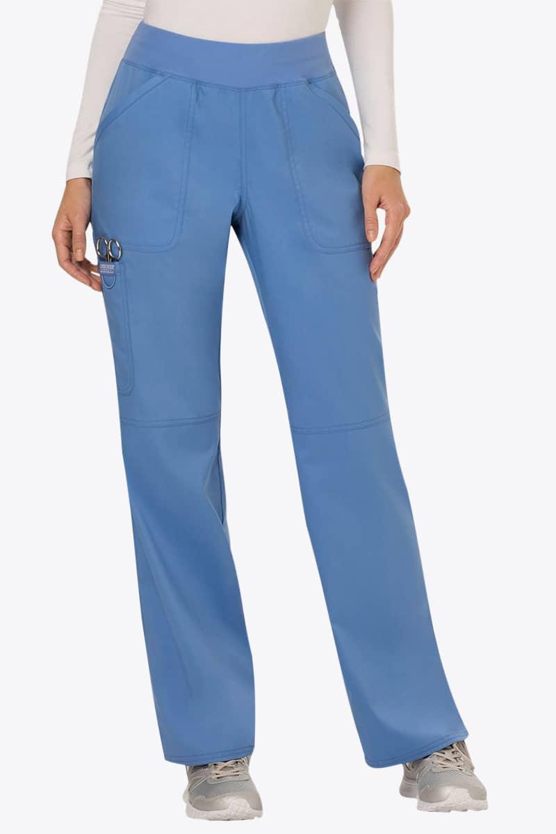 CHEROKEE WW Flex Pantalone Elasticizzato Donna, Vita Media Con Gamba Dritta, Uniformi Professionali Con Tasche Cargo