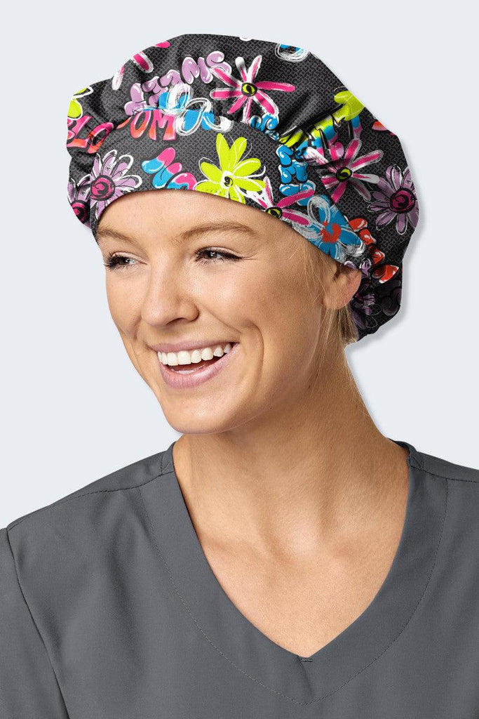Z43213 Bloom Boom Printed Scrub Hat,Infectious Clothing Company